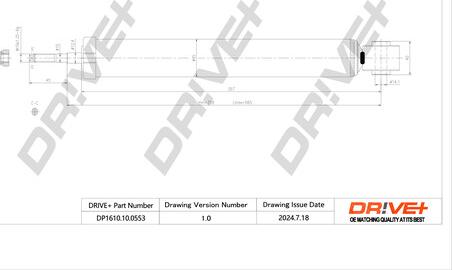 Dr!ve+ DP1610.10.0553 - Амортизатор autozip.com.ua