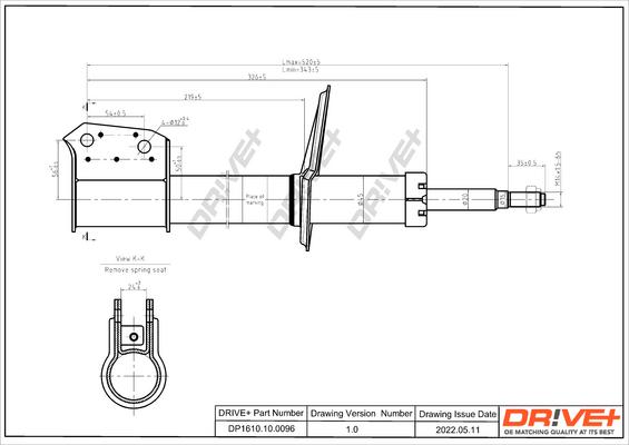 Dr!ve+ DP1610.10.0096 - Амортизатор autozip.com.ua