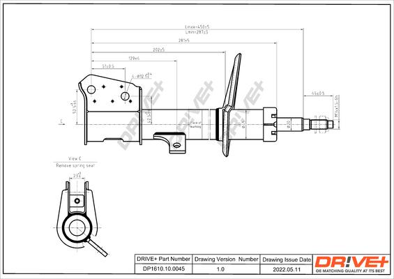 Dr!ve+ DP1610.10.0045 - Амортизатор autozip.com.ua