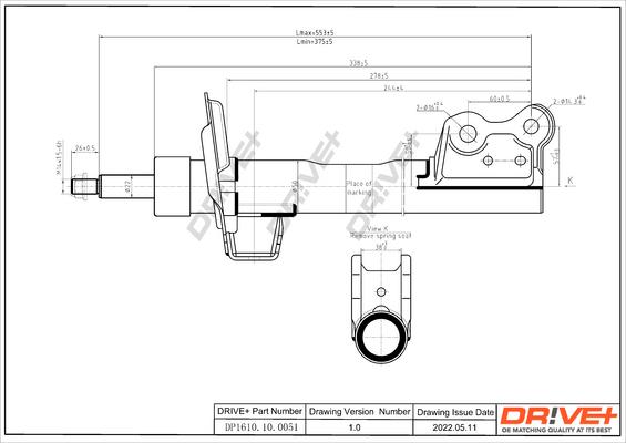 Dr!ve+ DP1610.10.0051 - Амортизатор autozip.com.ua