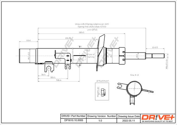 Dr!ve+ DP1610.10.0005 - Амортизатор autozip.com.ua