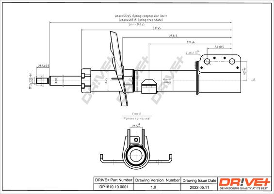 Dr!ve+ DP1610.10.0001 - Амортизатор autozip.com.ua