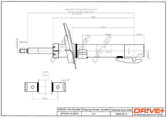 Dr!ve+ DP1610.10.0013 - Амортизатор autozip.com.ua