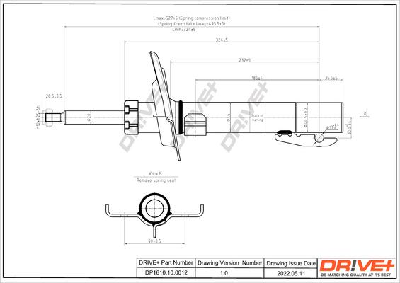 Dr!ve+ DP1610.10.0012 - Амортизатор autozip.com.ua