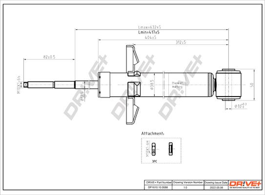 Dr!ve+ DP1610.10.0088 - Амортизатор autozip.com.ua