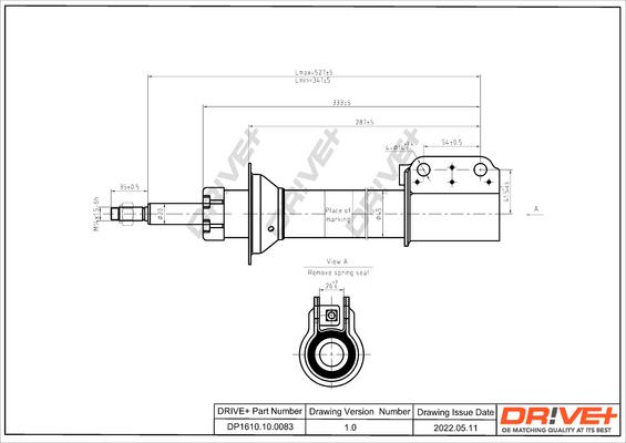 Dr!ve+ DP1610.10.0083 - Амортизатор autozip.com.ua