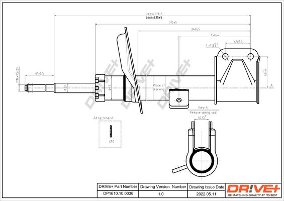 Dr!ve+ DP1610.10.0036 - Амортизатор autozip.com.ua