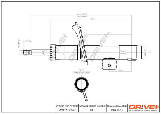 Dr!ve+ DP1610.10.0033 - Амортизатор autozip.com.ua