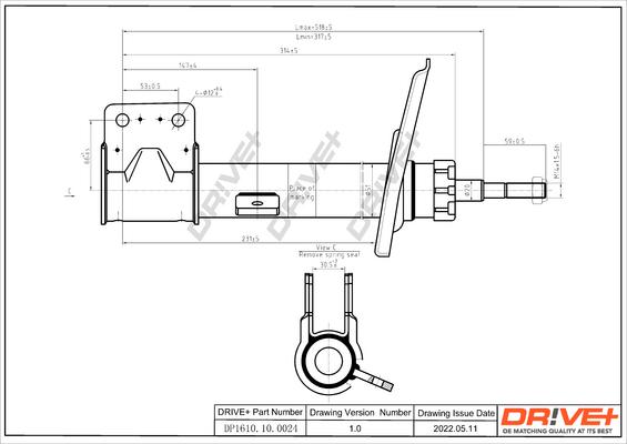 Dr!ve+ DP1610.10.0024 - Амортизатор autozip.com.ua