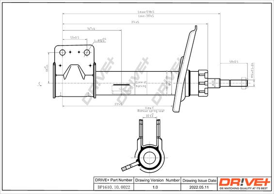 Dr!ve+ DP1610.10.0022 - Амортизатор autozip.com.ua