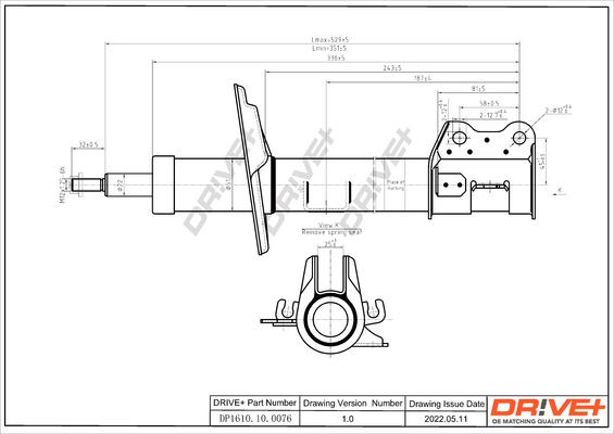 Dr!ve+ DP1610.10.0076 - Амортизатор autozip.com.ua