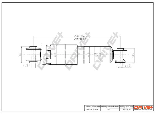 Dr!ve+ DP1610.10.0196 - Амортизатор autozip.com.ua