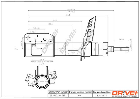 Dr!ve+ DP1610.10.0191 - Амортизатор autozip.com.ua