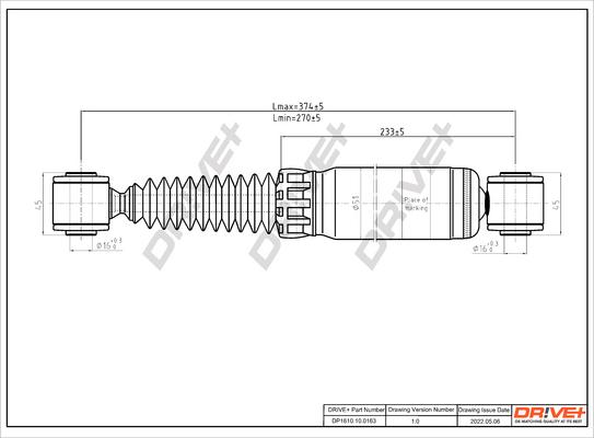 Dr!ve+ DP1610.10.0163 - Амортизатор autozip.com.ua