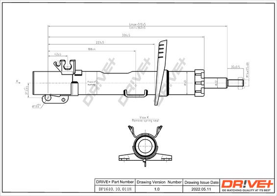 Dr!ve+ DP1610.10.0118 - Амортизатор autozip.com.ua