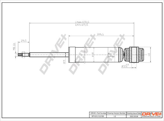 Dr!ve+ DP1610.10.0189 - Амортизатор autozip.com.ua