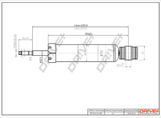 Dr!ve+ DP1610.10.0188 - Амортизатор autozip.com.ua