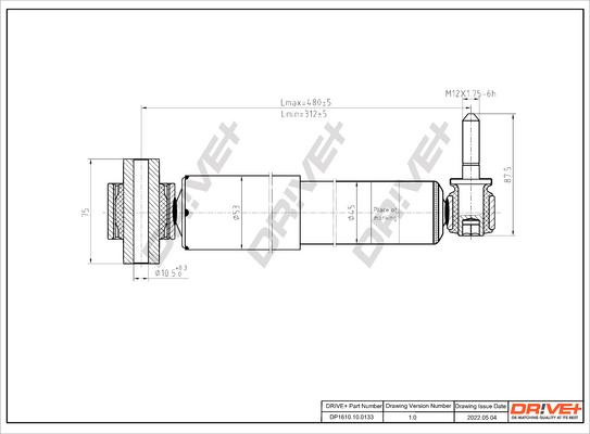 Dr!ve+ DP1610.10.0133 - Амортизатор autozip.com.ua