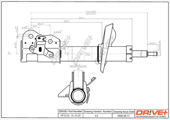 Dr!ve+ DP1610.10.0120 - Амортизатор autozip.com.ua