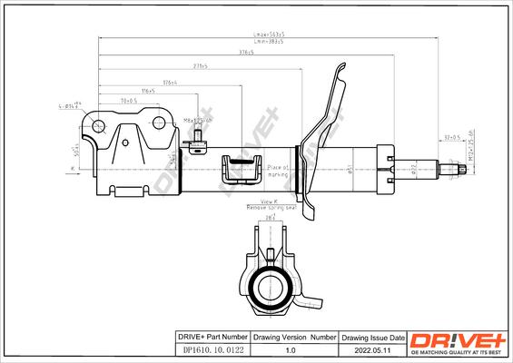 Dr!ve+ DP1610.10.0122 - Амортизатор autozip.com.ua