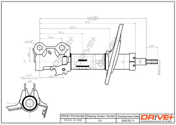 Dr!ve+ DP1610.10.0200 - Амортизатор autozip.com.ua