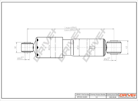 Dr!ve+ DP1610.10.0201 - Амортизатор autozip.com.ua