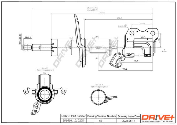 Dr!ve+ DP1610.10.0208 - Амортизатор autozip.com.ua