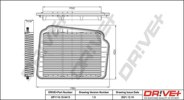 Dr!ve+ DP1110.10.0413 - Повітряний фільтр autozip.com.ua