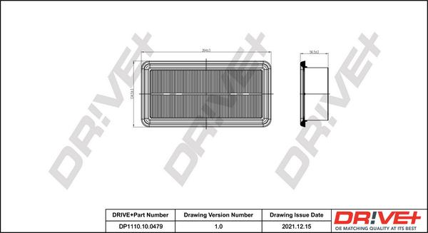 Dr!ve+ DP1110.10.0479 - Повітряний фільтр autozip.com.ua