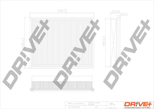 Dr!ve+ DP1110.10.0595 - Повітряний фільтр autozip.com.ua