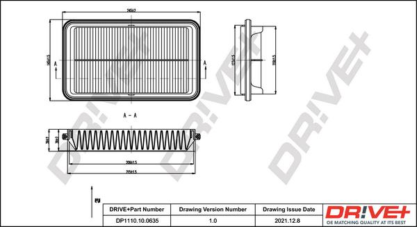 Dr!ve+ DP1110.10.0635 - Повітряний фільтр autozip.com.ua