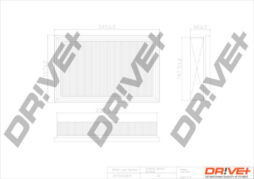 Dr!ve+ DP1110.10.0674 - Повітряний фільтр autozip.com.ua