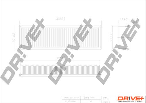 Dr!ve+ DP1110.10.0090 - Повітряний фільтр autozip.com.ua