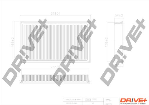 Dr!ve+ DP1110.10.0069 - Повітряний фільтр autozip.com.ua