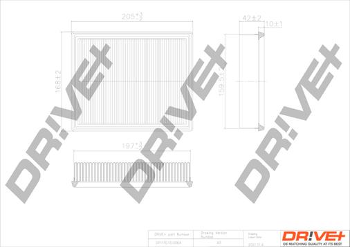 Dr!ve+ DP1110.10.0064 - Повітряний фільтр autozip.com.ua