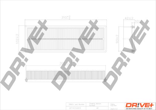 Dr!ve+ DP1110.10.0073 - Повітряний фільтр autozip.com.ua