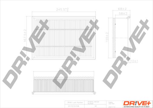 Dr!ve+ DP1110.10.0198 - Повітряний фільтр autozip.com.ua