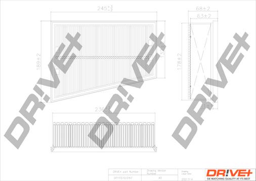 Dr!ve+ DP1110.10.0167 - Повітряний фільтр autozip.com.ua