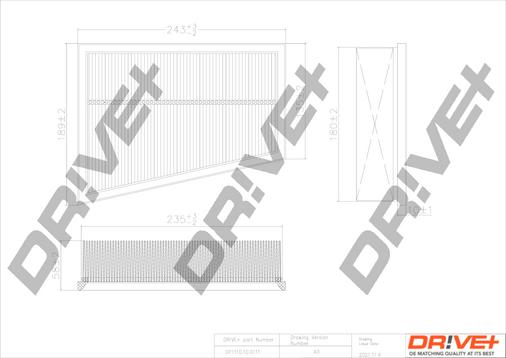 Dr!ve+ DP1110.10.0111 - Повітряний фільтр autozip.com.ua