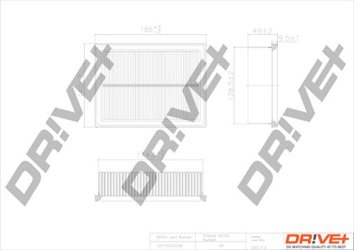 Dr!ve+ DP1110.10.0185 - Повітряний фільтр autozip.com.ua