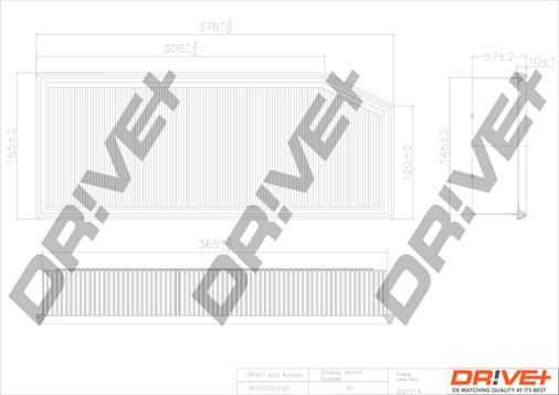 Dr!ve+ DP1110.10.0120 - Повітряний фільтр autozip.com.ua