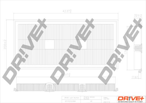 Dr!ve+ DP1110.10.0364 - Повітряний фільтр autozip.com.ua