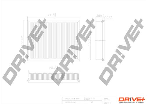 Dr!ve+ DP1110.10.0387 - Повітряний фільтр autozip.com.ua