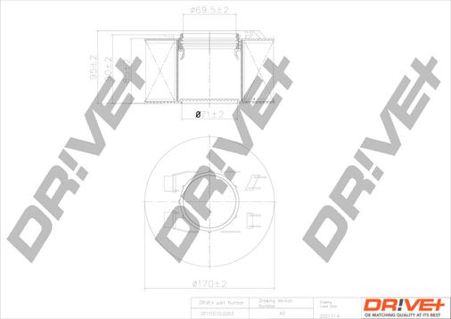 Dr!ve+ DP1110.10.0253 - Повітряний фільтр autozip.com.ua