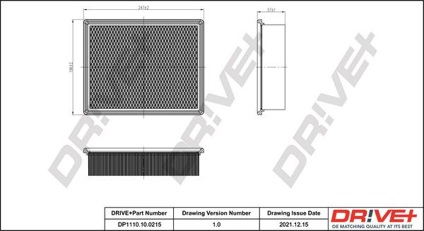 Dr!ve+ DP1110.10.0215 - Повітряний фільтр autozip.com.ua