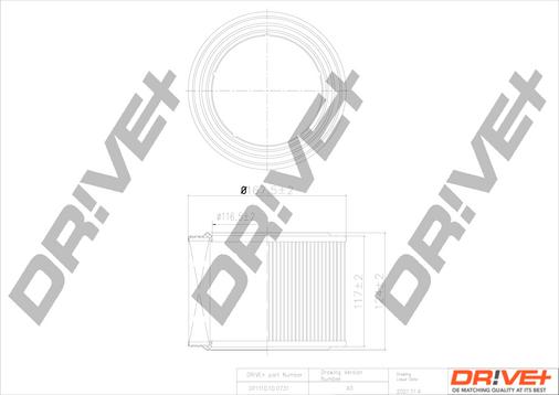 Dr!ve+ DP1110.10.0731 - Повітряний фільтр autozip.com.ua