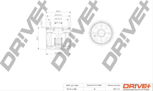 Dr!ve+ DP1110.11.0058 - Масляний фільтр autozip.com.ua