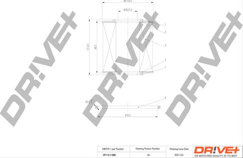 Dr!ve+ DP1110.11.0069 - Масляний фільтр autozip.com.ua