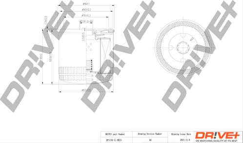 Dr!ve+ DP1110.11.0015 - Масляний фільтр autozip.com.ua