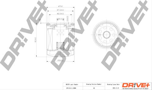 Dr!ve+ DP1110.11.0089 - Масляний фільтр autozip.com.ua